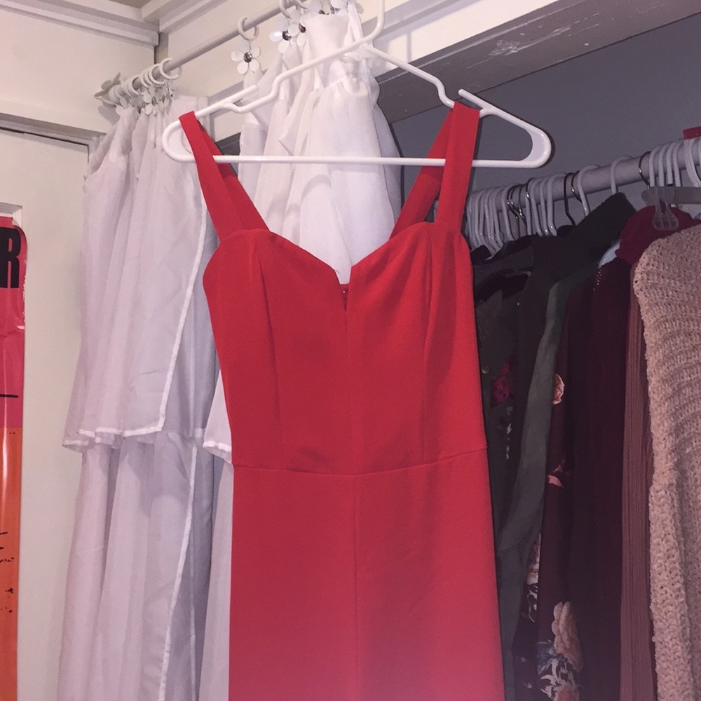 Red jumpsuit